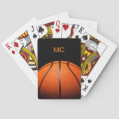 Basketball-monogram Mannen koelen Pokerkaarten (Achterkant)