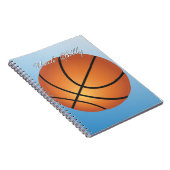 Basketball Monogram Notitieboek (Rechterzijde)