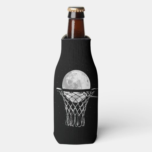 Basketball Moon Flesjeskoeler (Fles Voorkant)