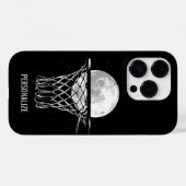 Basketball Moon Hoesje-Mate iPhone Case (Achterkant (horizontaal))