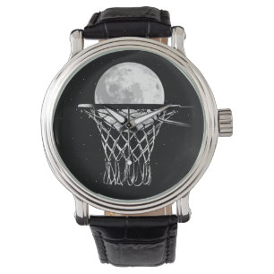 Basketball Moon Horloge