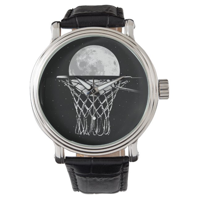 Basketball Moon Horloge (Voorkant)