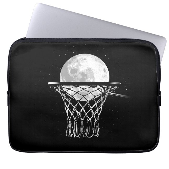 Basketball Moon Laptop Sleeve (Voorkant)