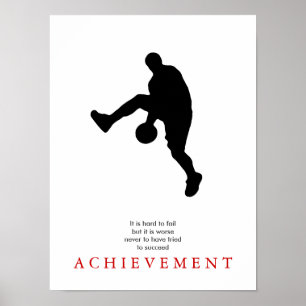Basketball Motivatie Basketball Player Poster