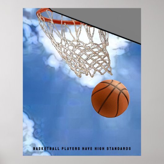 Basketball Motivatie Poster (Voorkant)