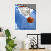 Basketball Motivatie Poster (Thuiskantoor)