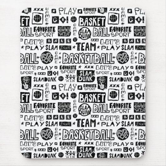 Basketball Mousepad Muismat (Voorkant)