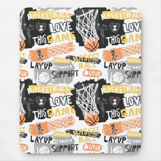 Basketball Mousepad Muismat (Voorkant)