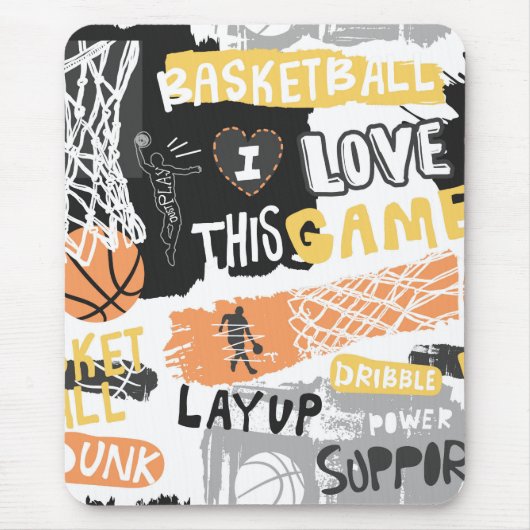Basketball Mousepad Muismat (Voorkant)