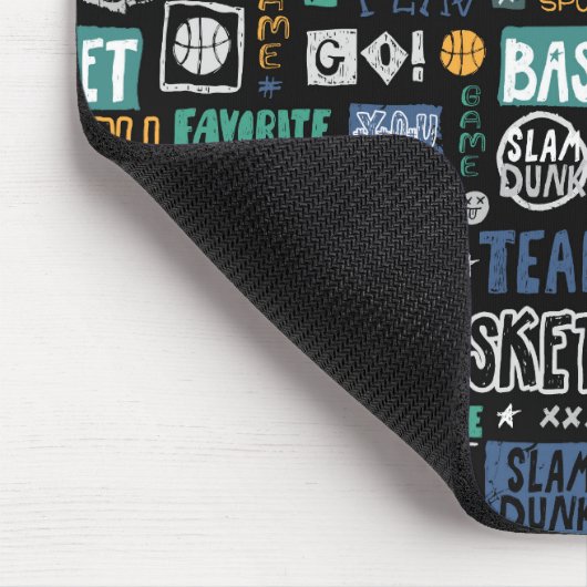Basketball Mousepad Muismat (Hoek)