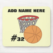 Basketball Mousepad Muismat (Voorkant)