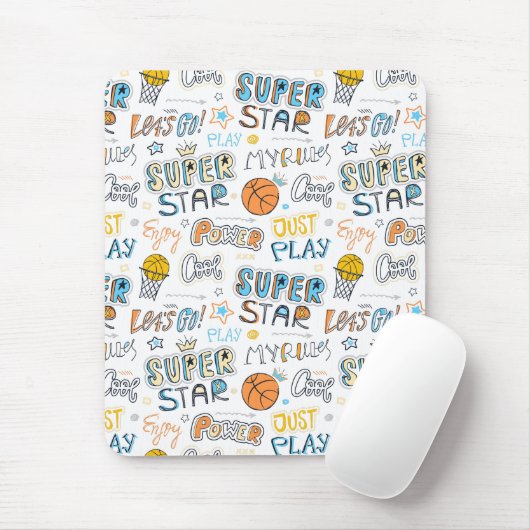 Basketball Mousepad Muismat (Met muis)