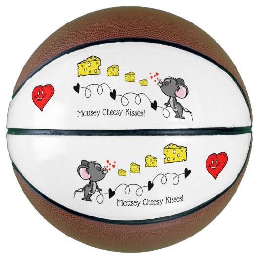 Basketball Mousey Cheesy Kisses Basketbal (Voorkant)