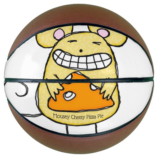 Basketball Mousey Cheesy Pizza Pie Basketbal (Voorkant)