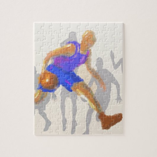 Basketball Moves Art Legpuzzel (Verticaal)
