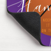 Basketball Muismat Paars HAMbyWG (Hoek)