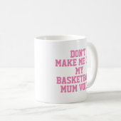 Basketball mum Gift Mok | Funny Quote Slogan Coach (Voorkant rechts)