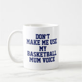 Basketball mum Gift Mok | Funny Quote Slogan Coach (Links)