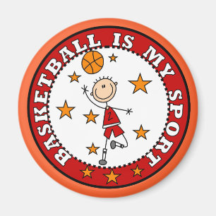 Basketball My Sport Tshirts and Gifts Magneet