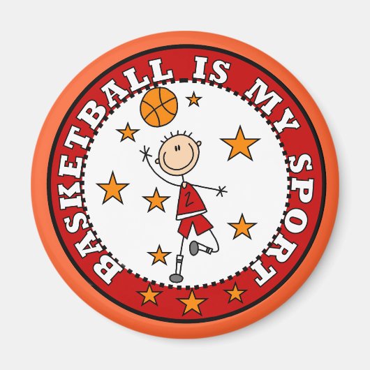 Basketball My Sport Tshirts and Gifts Magneet (Voorkant)