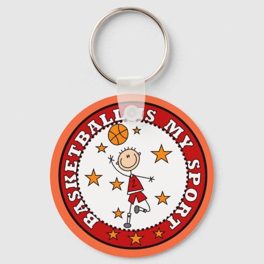Basketball My Sport Tshirts and Gifts Sleutelhanger (Voorkant)