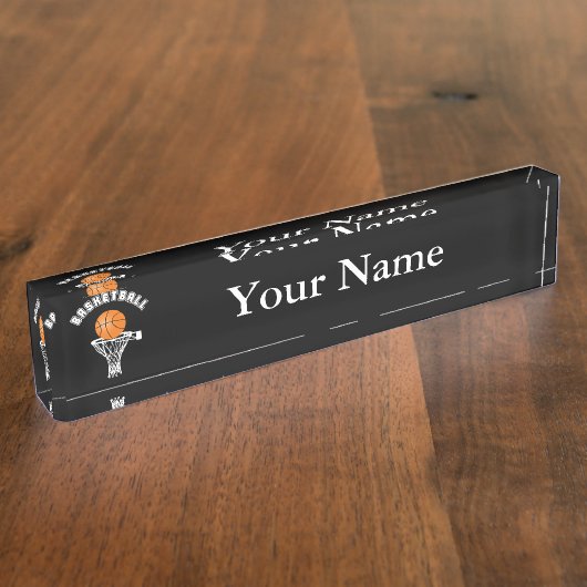 Basketball Naambordje (Zijkant)