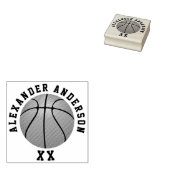 Basketball Name and Jersey Number personalize Rubb Rubberstempel (Gestempeld)