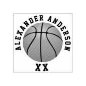 Basketball Name and Jersey Number personalize Rubb Rubberstempel (Afrduk)