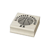 Basketball Name and Jersey Number personalize Rubb Rubberstempel (Stempel)