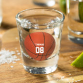 Basketball Name and Number Personalized Shot Glass Shot Glas