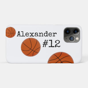 Basketball Name and Number White background Case-Mate iPhone Case