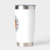 Basketball name and team blue stars white geïsoleerde drinkbeker (Links)