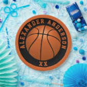 Basketball Name en Jersey Personalize Papieren Bordje (Feest)