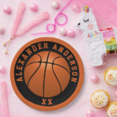 Basketball Name en Jersey Personalize Papieren Bordje (Feest)