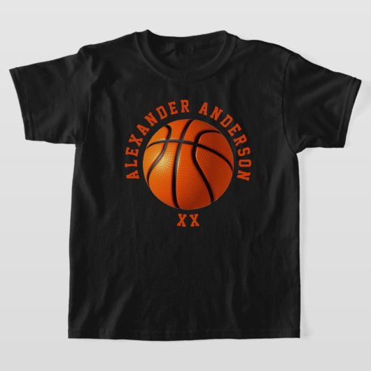 Basketball Name en Jersey Personalize T-shirt (Laagn)