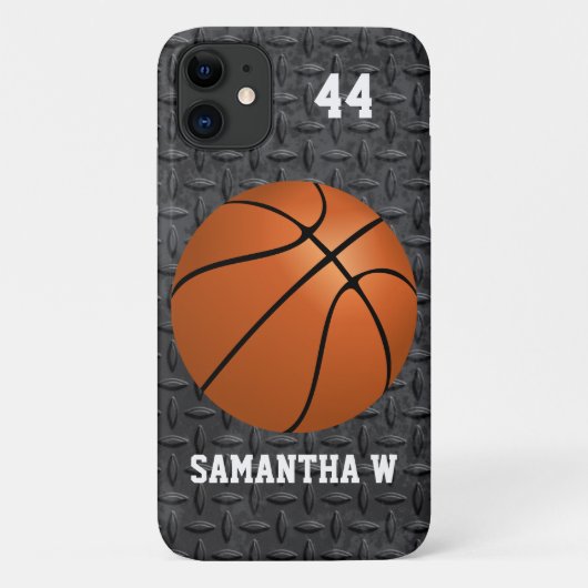 Basketball Name Number Case-Mate iPhone Case (Achterkant)