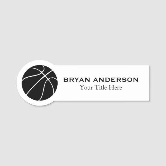 Basketball Name Tag (Voorkant)