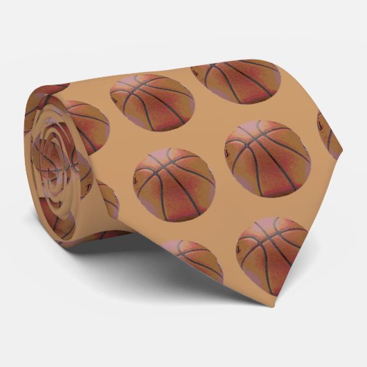 Basketball Neckkleding Stropdas (Opgerold)