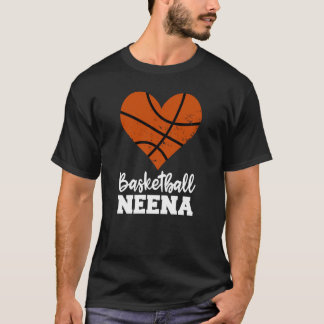 Basketball Neena Basketball Heart Grandma Neena T-shirt
