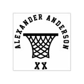 Basketball Net Name and Jersey Number van het kind Rubberstempel (Afrduk)