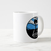 Basketball Night Sky Mug Grote Koffiekop (Voorkant rechts)