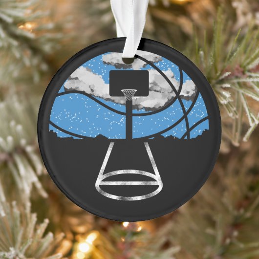 Basketball Night Sky Ornament (Boom)