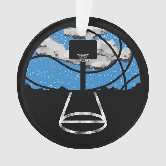 Basketball Night Sky Ornament (voorkant)