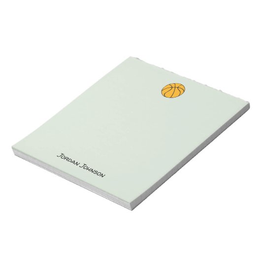 Basketball Notitieblok (Linkerzijde)