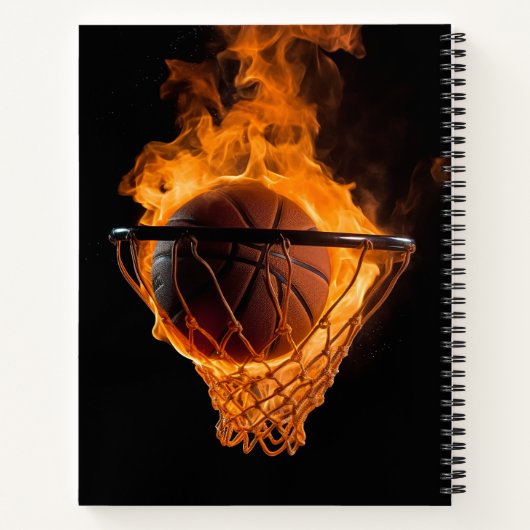 Basketball Notitieboek (Achterkant)