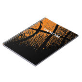 Basketball notitieboek | Aangepaste schoolvoorzien (Linkerzijde)