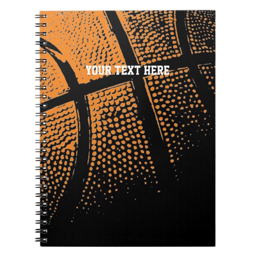 Basketball notitieboek | Aangepaste schoolvoorzien (Voorkant)