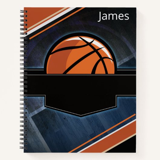 Basketball Notitieboek Hoesje voor jongens (Voorkant)