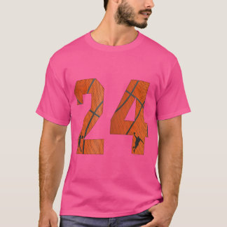 Basketball Number 24 Twenty Four Basket Ball T-shirt