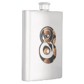 Basketball Number acht, klassieke heupkolf Flacon (Rechts)